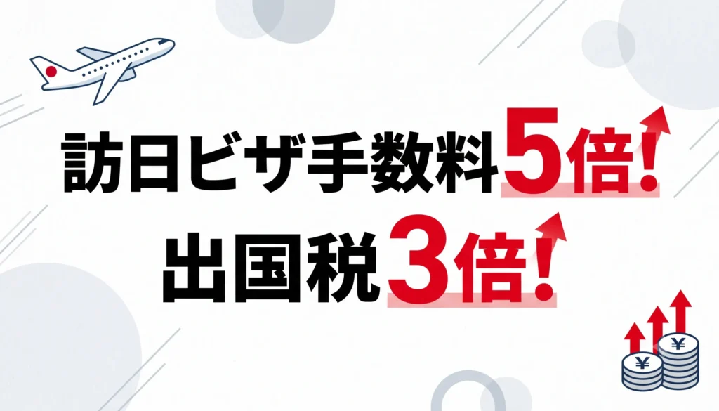 ビザ手数料ー出国税