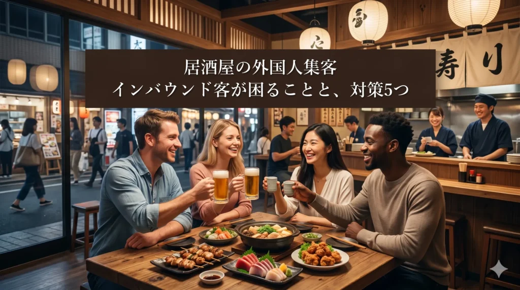 居酒屋の外国人集客|インバウンド客が困ることと、対策5つ